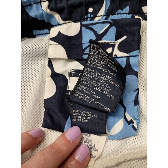 *2/$25* Tommy Hilfiger Swim Trunks Large Mens Floral Print Hawaiian Shorts - Picture 5 of 5